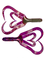 Твистер несъедобный Helios Credo Four tail 3,35"/8,5 см Phosphorus 30шт. (HS-20-041-N-30)