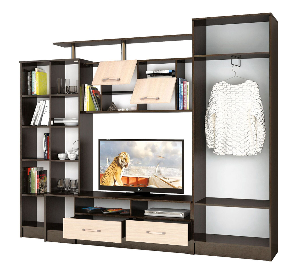 Стенка в гостиную Оскар-5, венге