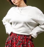 Лонгслив "Зое" в рубчик, айвори