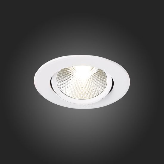 ST211.538.06.24 Св-к встр. Белый LED 1*6W 3000K 480Lm Ra80 24° IP20 D86xH50 220-240V Встраиваемые светильники
