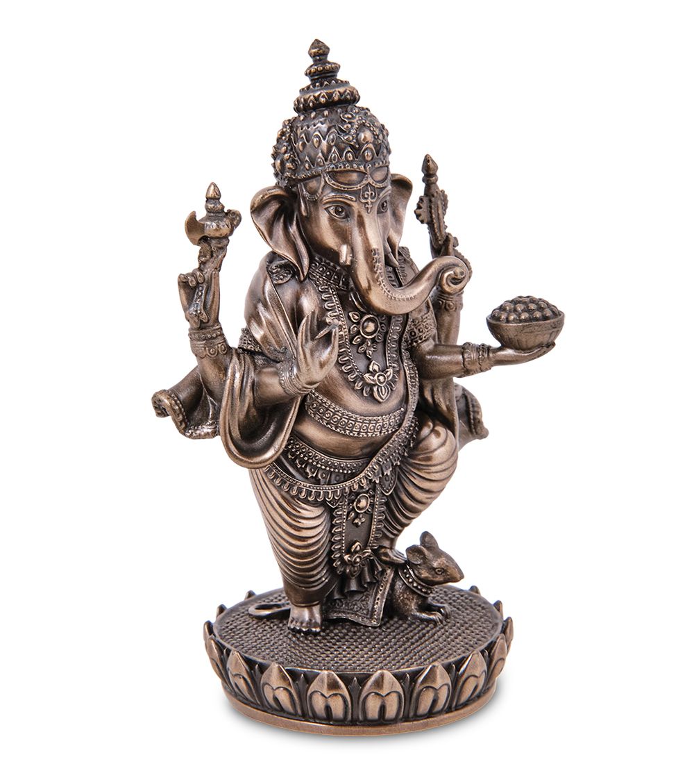 Veronese WS-1266 Статуэтка «Ганеш в лотосе»