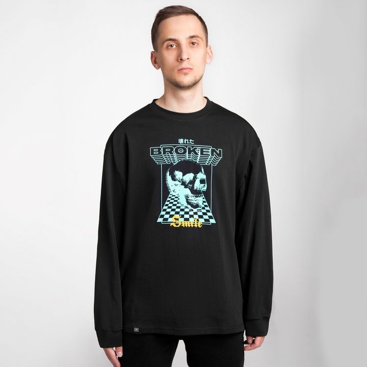 Лонгслив ГОРЕ Улыбка, черный