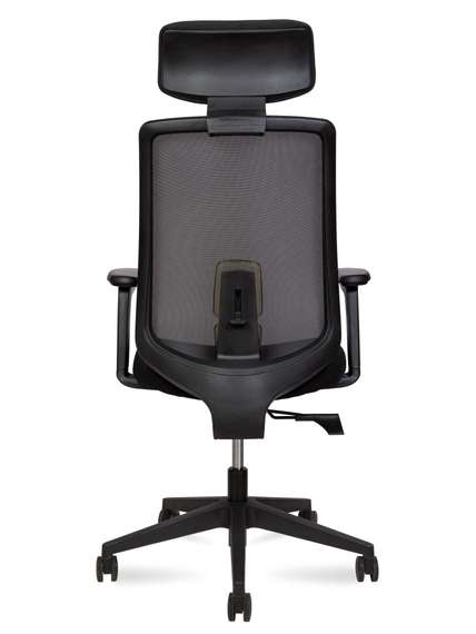 Кресло офисное Норден / Миллер / Miller / черный пластик / чераня ткань / черная сетка