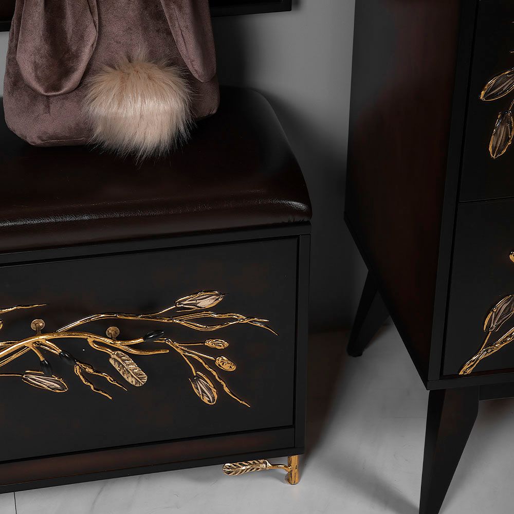 Банкетка Oliva Branch (Олива Бранч) Каштан Амбер