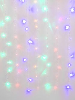 ULD-C1510-160-DTA MULTI IP20 Занавес светодиодный с контроллером. 1.5х1м. 160 светодиодов. Разноцветный свет. Провод прозрачный. TM Uniel.