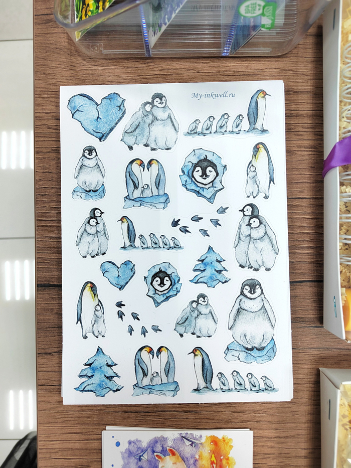 Стикерпак "Пингвины" А5