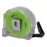 Рулетка Кварц,прозрачный корпус,амортизатор,7,5 м х 25 мм Сибртех