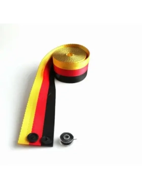 Ремень безопасности: черный, желтый, красный 3.6 м