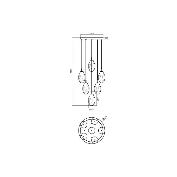 Подвесной светильник Vele Luce Lucy VL5613P16