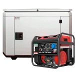 Генератор бензиновый инверторный SUNREKA G7500i с кожухом Geon 1200 RAL 7035