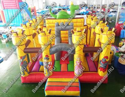Коммерческий надувной батут "Замок дракона"