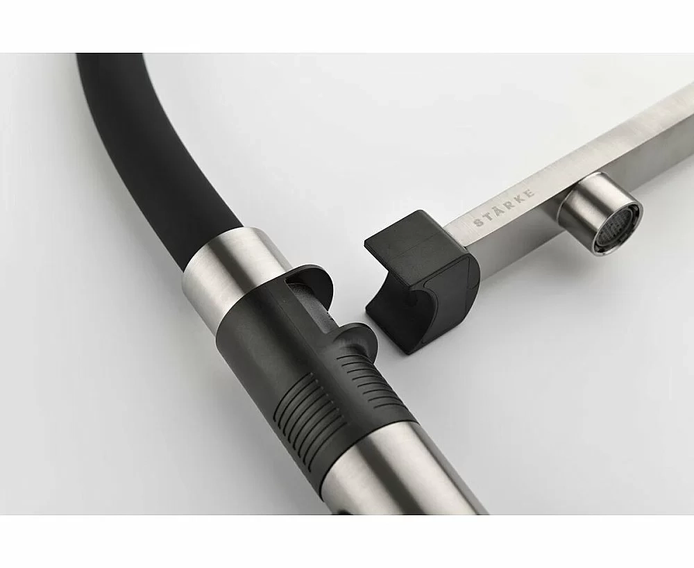 Смеситель для кухни Paulmark Gravity Gr213888-BS нержавеющая сталь
