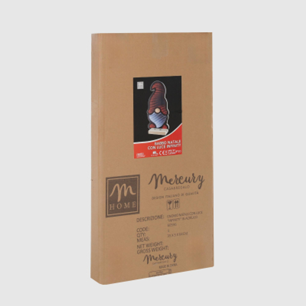Фигурка декоративная Mercury NY гном led 61,5 см