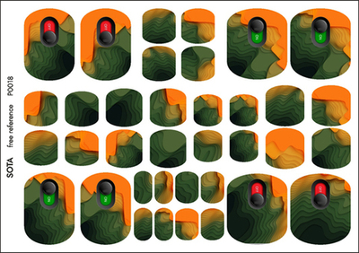 Sota Пленки для дизайна ногтей, педикюра P0018