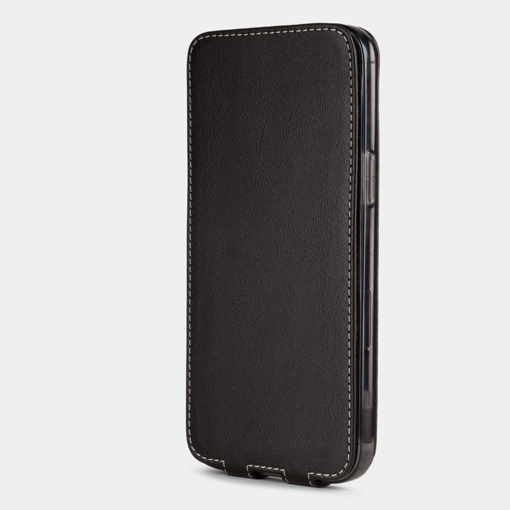 Чехол кожаный для iPhone 12 Pro Max темно-коричневого цвета