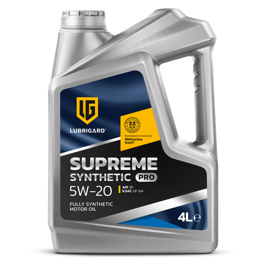 LUBRIGARD SUPREME SYNTHETIC PRO SAE 5W-20 масло 4 Литра