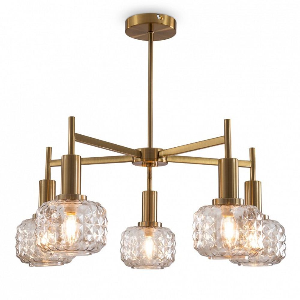 Люстра на штанге Freya Fero FR5366CL-05BS