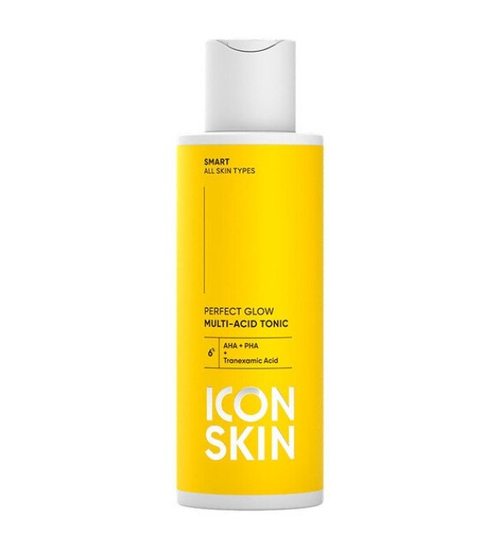 ICON SKIN Perfect Glow Multi-Tonic 6% AHA+PHA+Tranexamic Asid Мультикислотный тоник для сияния кожи