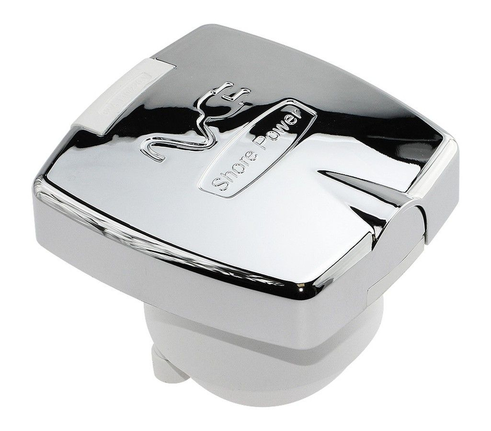 Розетка влагозащищенная, 30 А, хромированный пластик, IP56 (10260608)