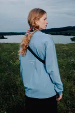 Лонгслив Called a Garment Essential пыльный деним