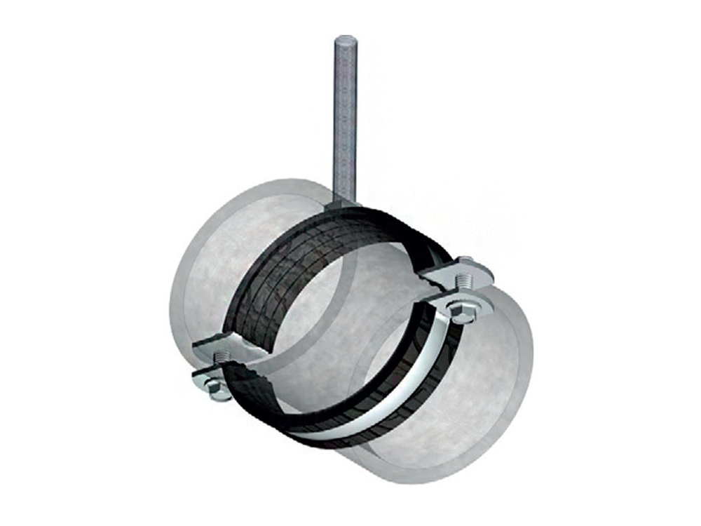 ТМС НС1 Хомут оцинкованный для высоких нагрузок с epdm M12/16 156-162мм