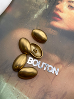 Пуговицы овальные бронзовые