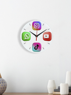 Настенные часы "Ballet Dancer" Modern Wall Clock, 28*28 см, бесшумные. Подарок на день рождения