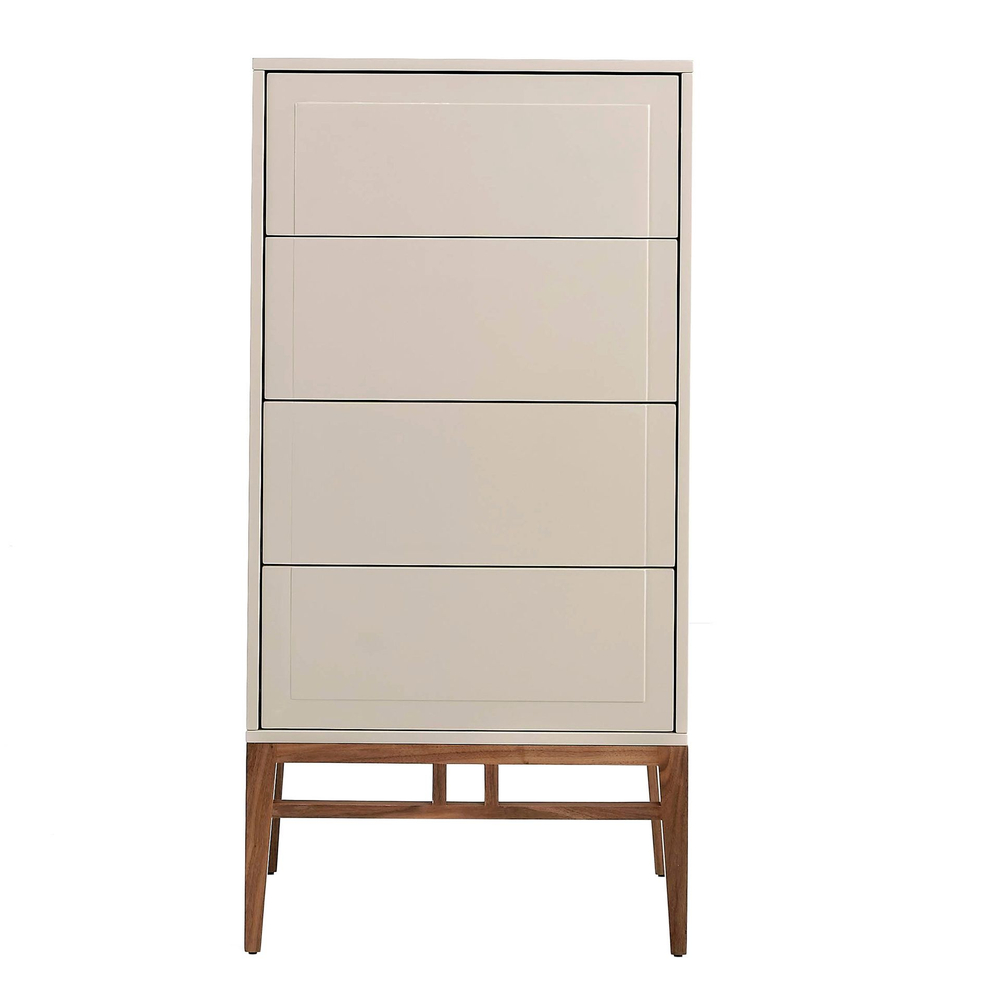 Шифоньер CP1709 /7036 лакированный 4 ящика серый Ral 7044