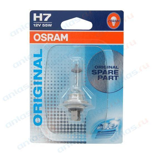 Лампа 12 В H7 55 Вт галогенная блистер Osram 64210-01В (бл.)