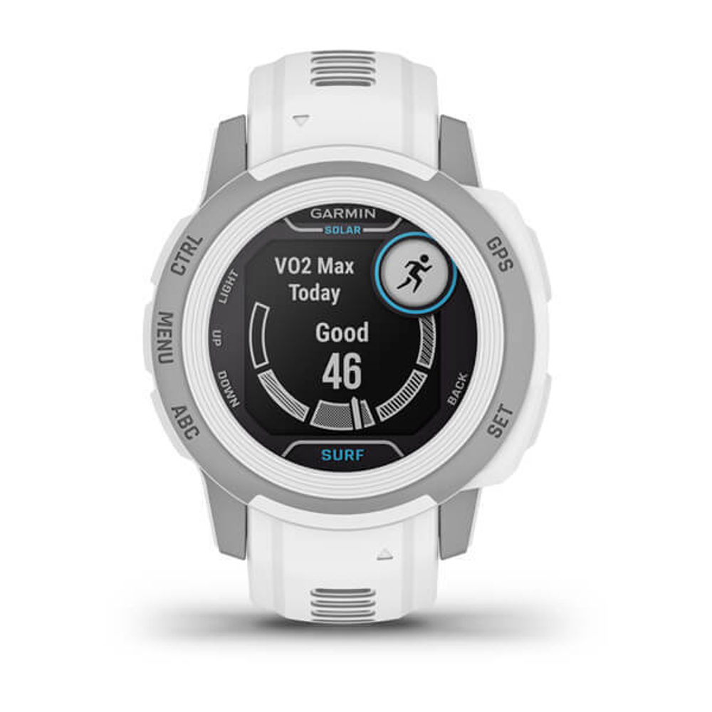 Умные часы Garmin Instinct 2S Solar Surf белый с серебристым безелем