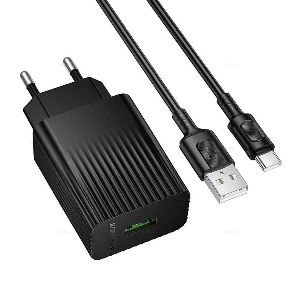 Зарядное устройство для Type-C QC3.0 Borofone BAS72A (black)