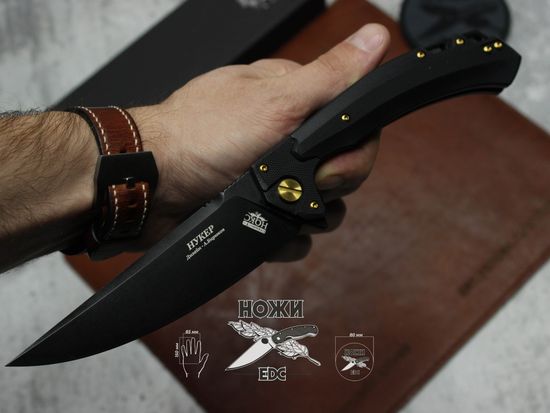 Нож складной НОКС Нукер AUS-8 Black 347-780406