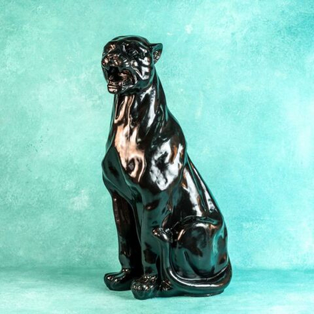 Винтаж: Кабинетная скульптура «Пантера»