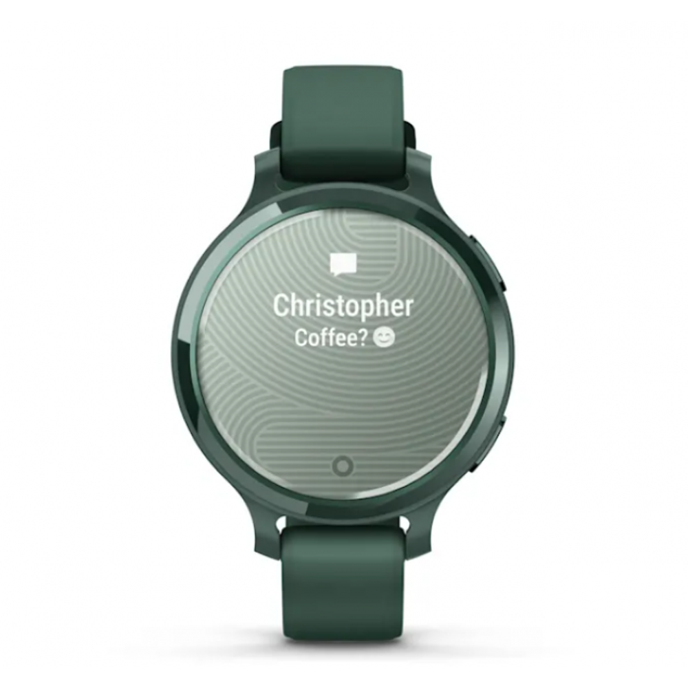 Умные часы Garmin Lily 2 Active цвета Jasper с зеленым силиконовым ремешком