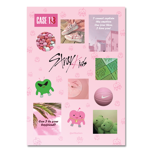 Стикерпак / elf&alien / STRAY KIDS / case 143