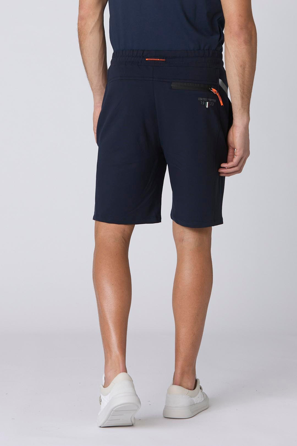 Шорты муж. AERONAUTICA 204 синий хлопок светоотражающие полосы