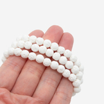 Лава вулканическая белая (имитация), 6,5мм, шар