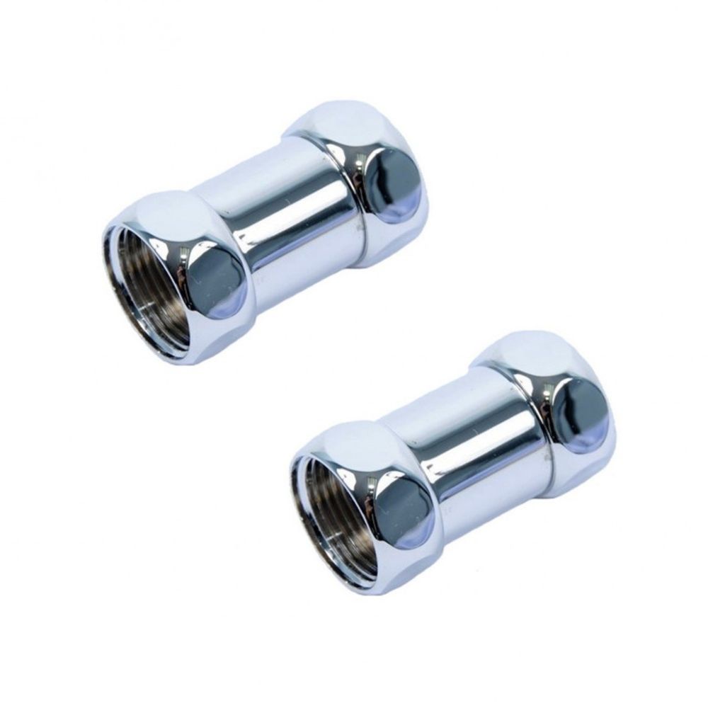 Прямые соед. с двумя нак.гайками для п/с хром 1"*1" г/г TIM