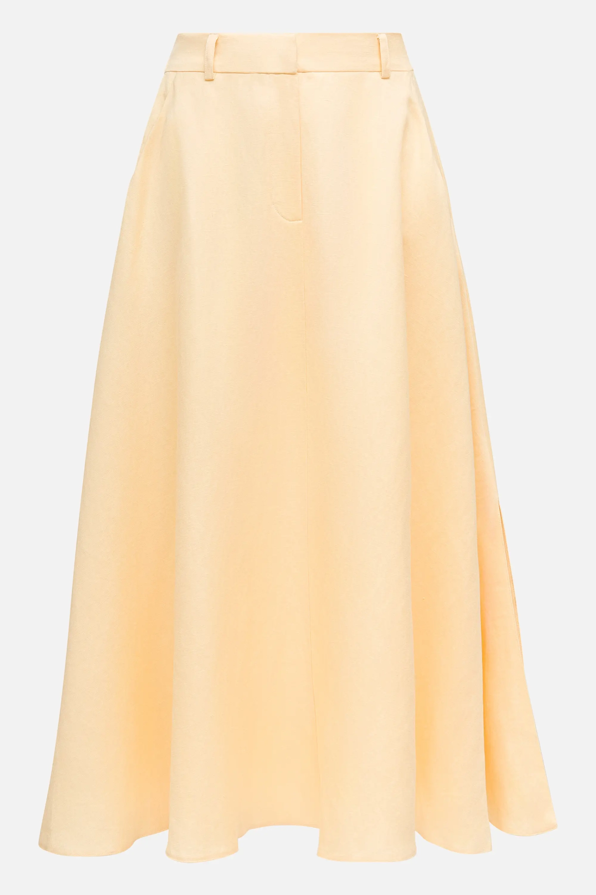 Льняная юбка А-силуэта