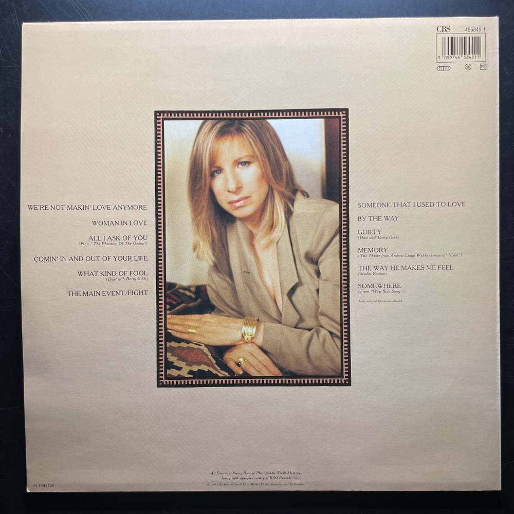 Barbra Streisand ‎– A Collection Greatest Hits...And More (Голландия 1989г.)