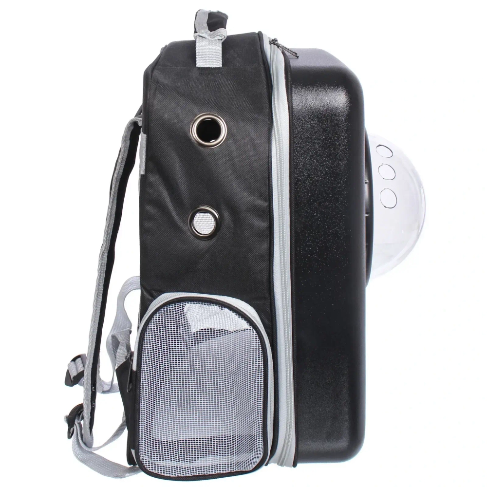 Рюкзак - переноска для животных «СТИЛЬНЫЙ БРО», цвет синий, 32*17*42/до13кг (Пакет и Лейбл)