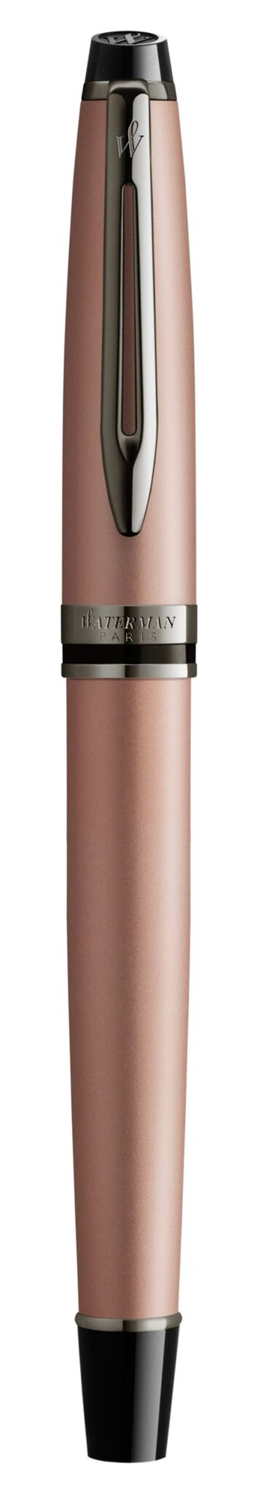 Перьевая ручка WatermanExpert Rose Gold F BLK в подарочной упаковке