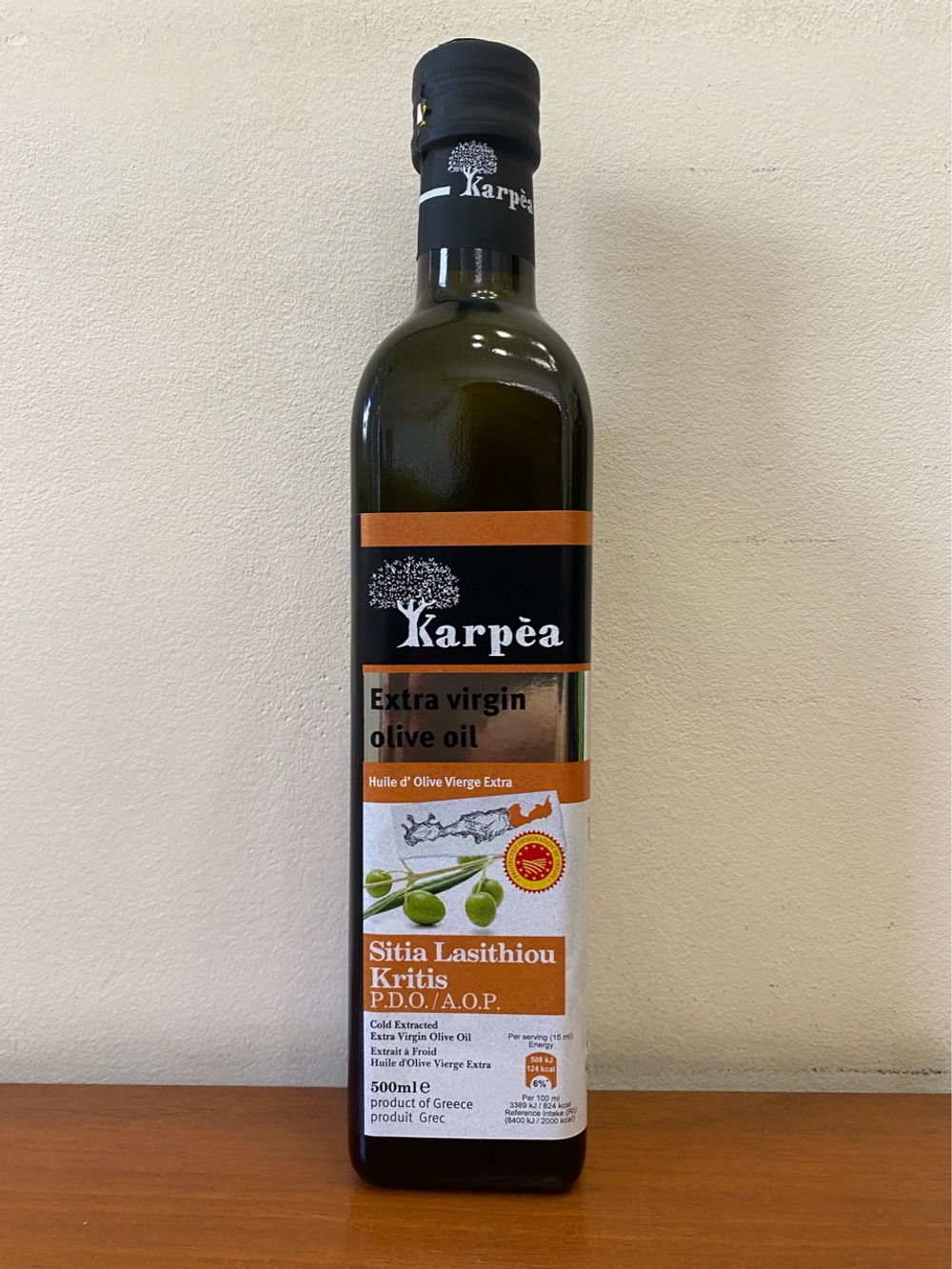 Оливковое масло Karpea SITIA - LASITHI CRETE D.O.P. Extra Virgin 0.5 л, Греция