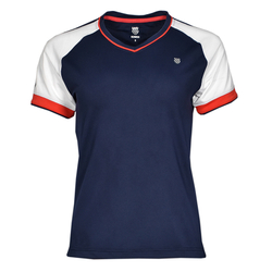 Женская теннисная футболка K-Swiss Heritage Tee Sport W - navy/white