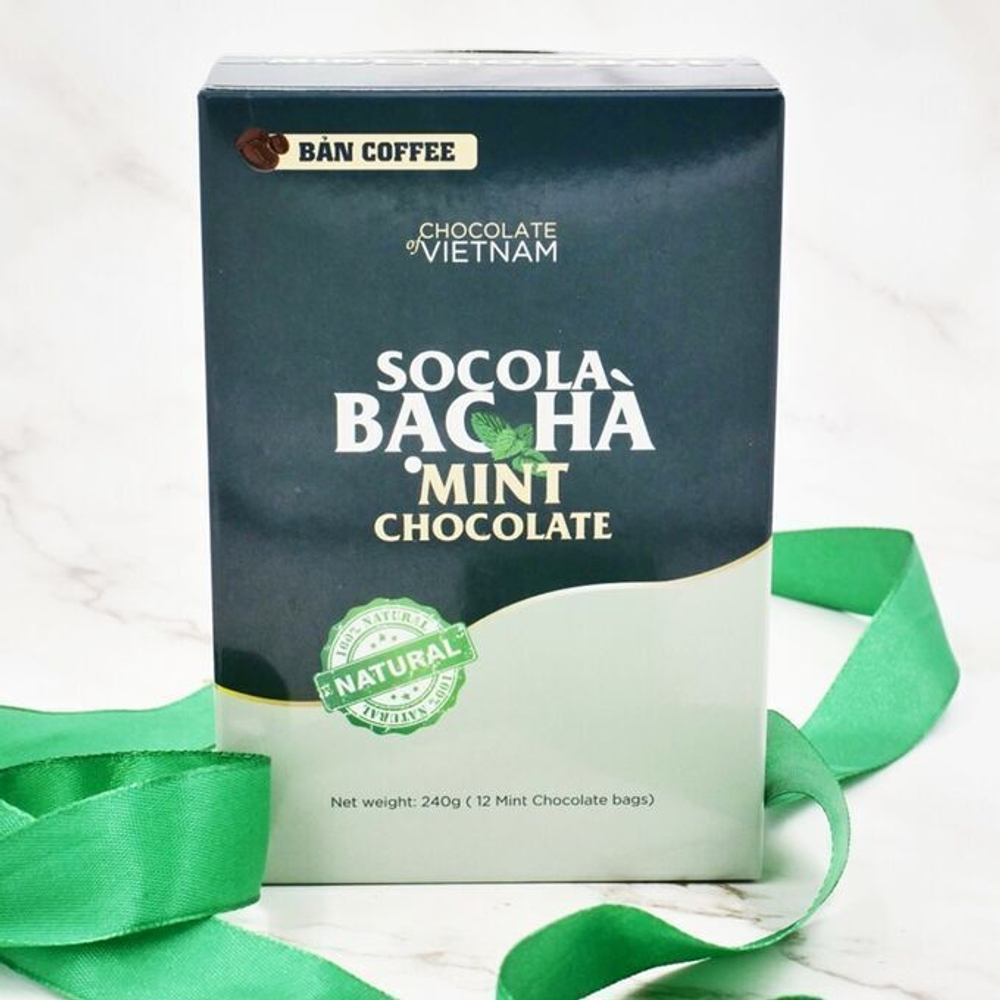 Какао с мятой Socola Bac ha 12 пак. по 20г (Вьетнам), 240г