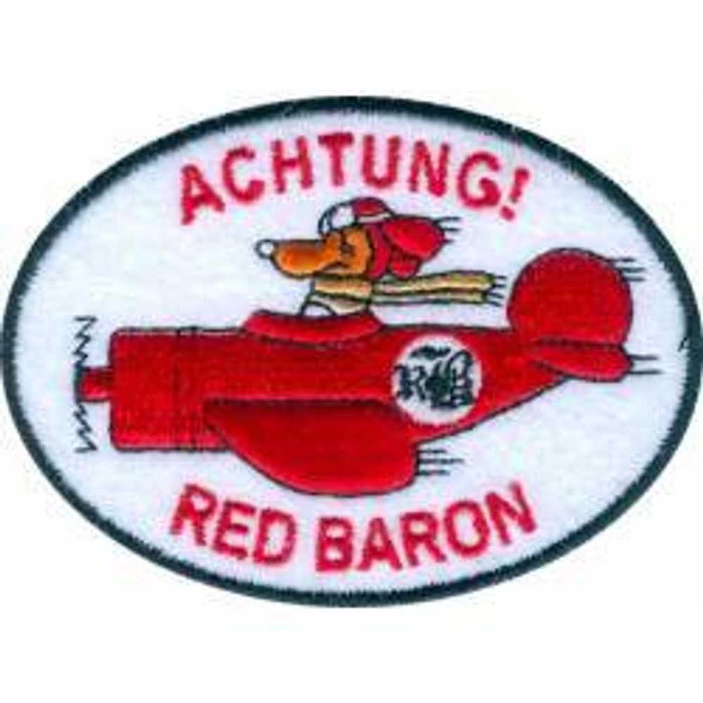 Нашивка Red Baron - Внимание! Красный барон!