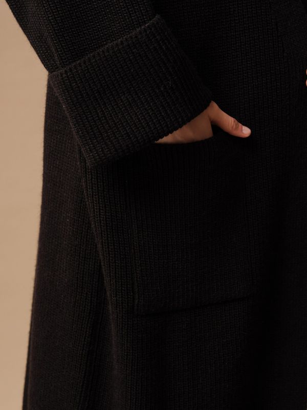 C0153-06 Кардиган женский черный dbr (OS)