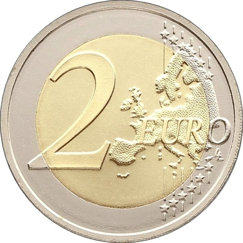 2 евро Италия - 70 лет Конституции Итальянской республики. 2018 год