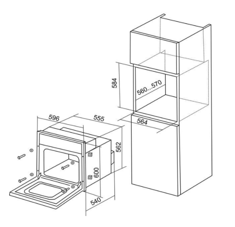 Электрический духовой шкаф Electronicsdeluxe 6006.03-001 (топленое молоко,ручки золото)