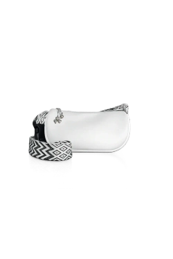 Сумка женская кросс-боди экокожа белая QOZA